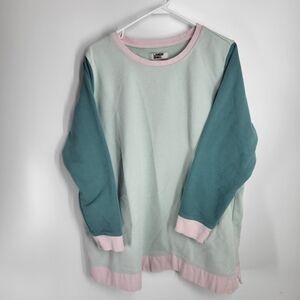 Lands End Color Block Sweatshirt